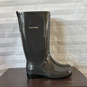 Planone Black Women’s Rain Boots Size 7 Waterproof Rubber
